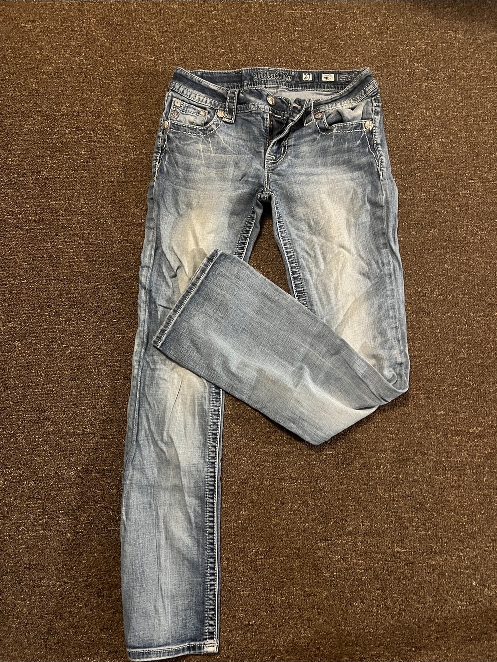 Miss Me Light Blue Washed Skinny Jeans